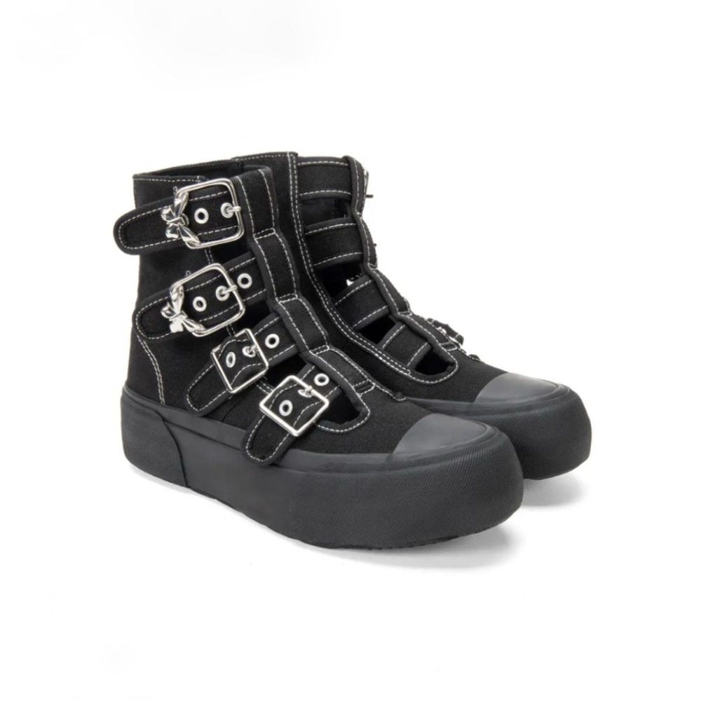John Fluevog Gladiator Style Platform Sneakers - image 1